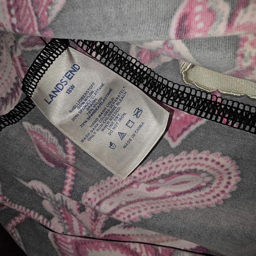 Lands end sz. 18W Paisley print tankini - Picture 6 of 7